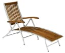 Gardissimo Gartenliege Saigon Deckchair Relaxstuhl Relaxliege Edelstahl Holz Bild 2