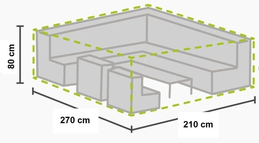 Gardissimo Gartenmöbel-Schutzhülle Grau Atmungsaktiv Wasserdicht - Bild 4