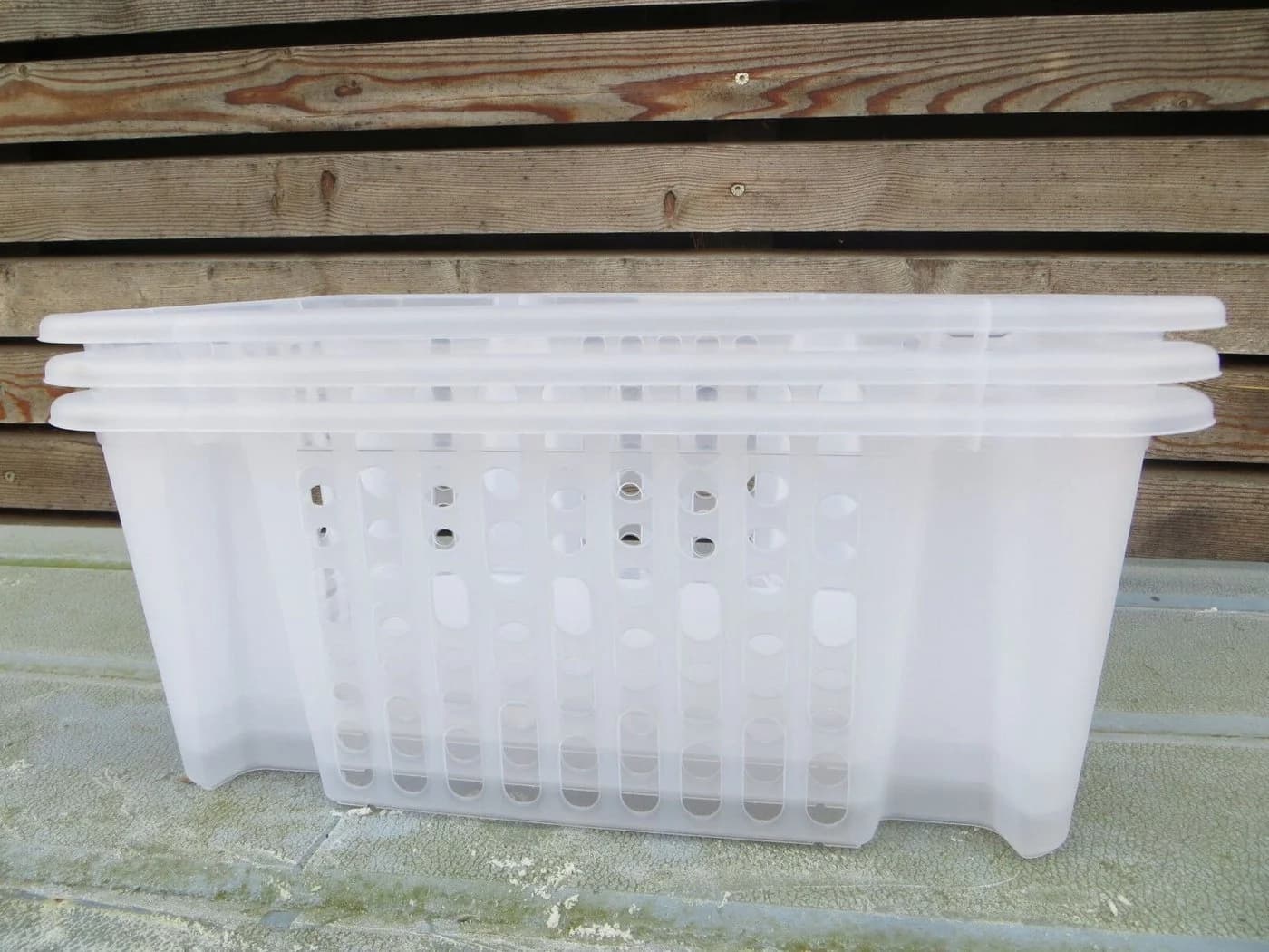 ALPFA Stapelbox 3ER SET Kunststoff Aufbewahrungsboxen stapelbar