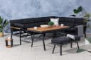 Gardissimo Gartenlounge-Set Nara rechts 3-tlg. Alu Ecklounge Esstisch Bank Bild 2