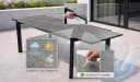 Gardissimo Gartentisch XXL Ausziehtisch PSPC 190/260x100 cm Bild 3