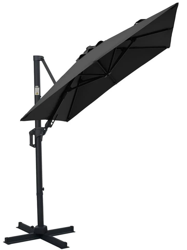 Gardissimo Ampelschirm David 210x210 cm Anthrazit mit Ständer - Bild 3