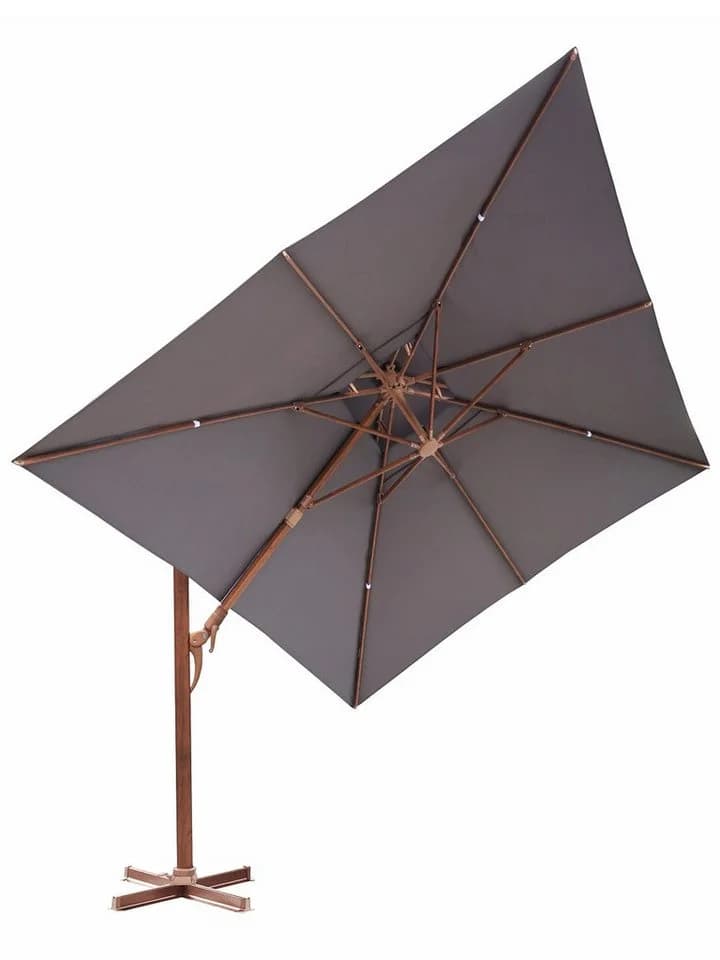 Gardissimo Ampelschirm Marbella 300x400 cm anthrazit mit Ständer