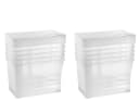 Gardissimo Aufbewahrungsbox 10er Set Transparent Kunststoff Stapelboxen Bild 1