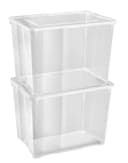 Gardissimo Aufbewahrungsbox 10er Set Transparent Kunststoff Stapelboxen Bild 3