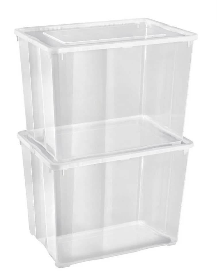 Gardissimo Aufbewahrungsbox 10er Set Transparent Kunststoff Stapelboxen - Bild 3
