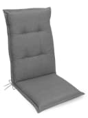 Gardissimo Hochlehnerauflage Premium Grau 6er Set UV-beständig Bild 1