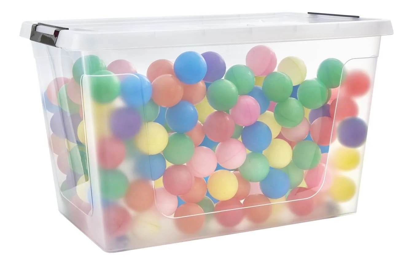 Gardissimo Aufbewahrungsbox 3er Set Transparent Kunststoff mit Clipverschluss