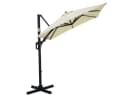 Gardissimo Ampelschirm David 210x210 cm Natur mit Ständer Bild 1