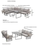 Gardissimo Gartenlounge-Set San Remo hell 3-tlg. mit hohem Tisch Bild 3
