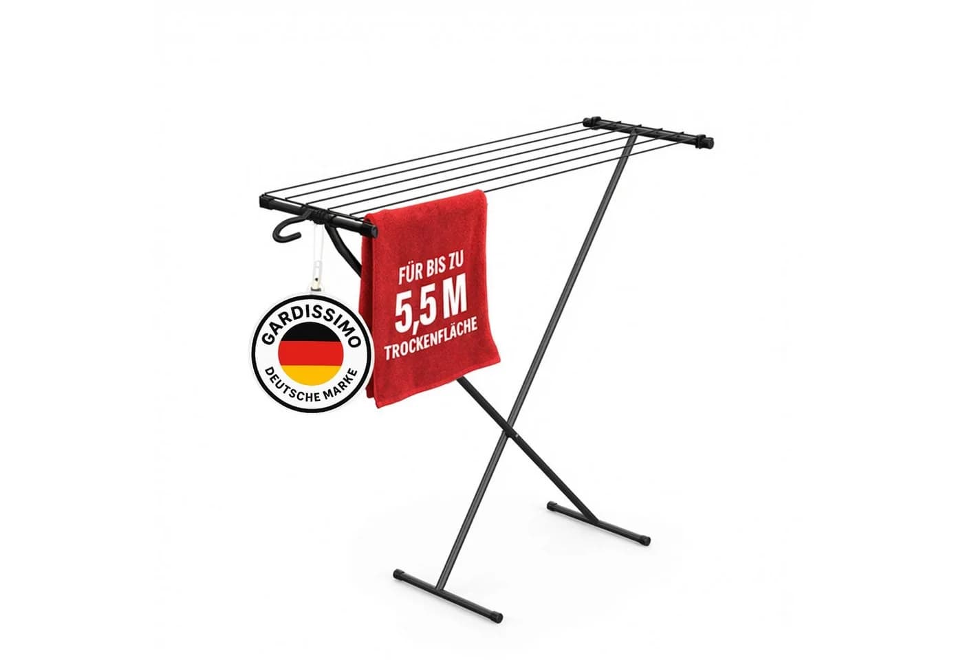 Gardissimo Wäscheständer Space klein und schmal klappbar - Bild 2