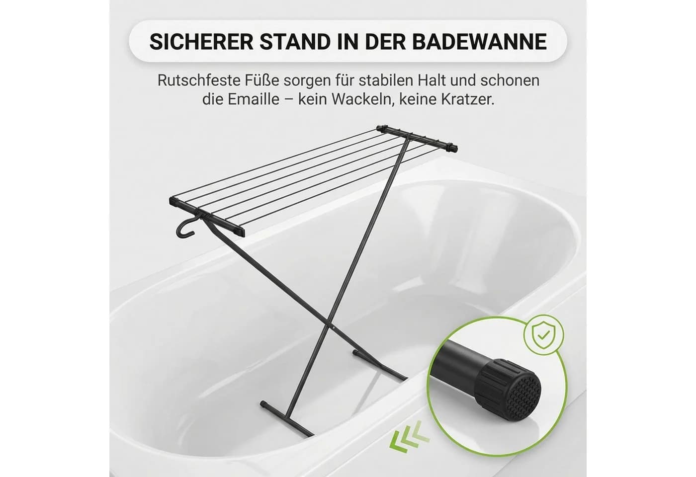 Gardissimo Wäscheständer Space klein und schmal klappbar - Bild 4