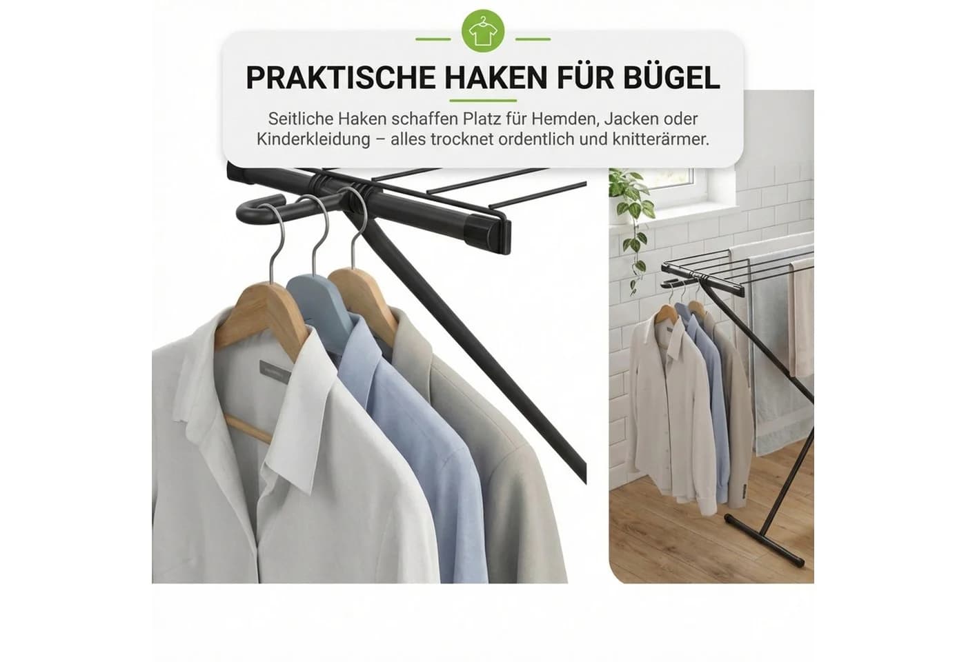 Gardissimo Wäscheständer Space klein und schmal klappbar - Bild 5