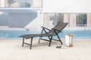MANDALIKA Garden Gartenliege Nox Anthrazit Mixed-Taupe Klappbar Bild 1