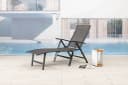 MANDALIKA Garden Gartenliege Nox Anthrazit Mixed-Taupe Klappbar Bild 2