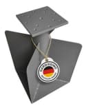 Gardissimo Schirmhalter Bodenanker Fit für Ampelschirme Grau Bild 2
