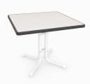 Gardissimo Gartentisch Bright 80x80 cm Klappbar Weiß Silber Bild 1