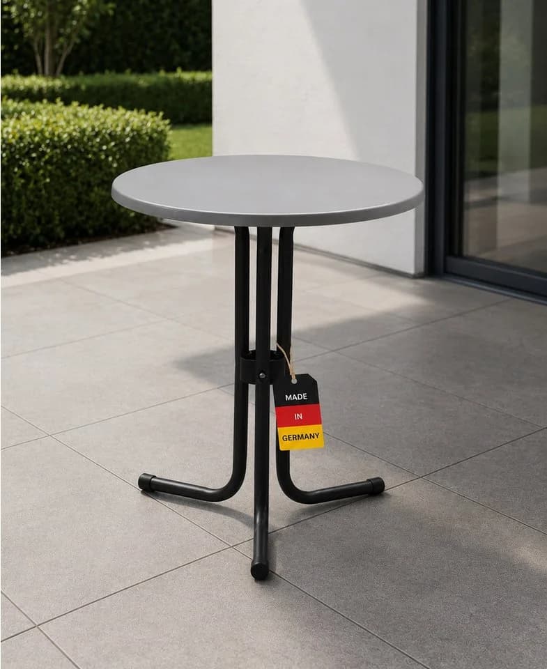 Gardissimo Gartentisch 60 cm rund grau Werzalit - Bild 2