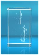 VIP-LASER 3D Glasquader Sternzeichen Jungfrau Dekofigur Bild 3