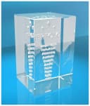 VIP-LASER 3D Glasquader Motiv "Weg zum Erfolg" mit Geschenkbox Bild 1