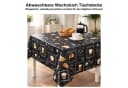 Melody Gartentischdecke Wachstuchtischdecke Tischdecke Kaffee Kuchen Schwarz Fleckschutz Bild 1