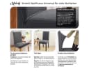 Melody Stuhlhusse Grau Universal Stretch Stuhlbezug Bild 1