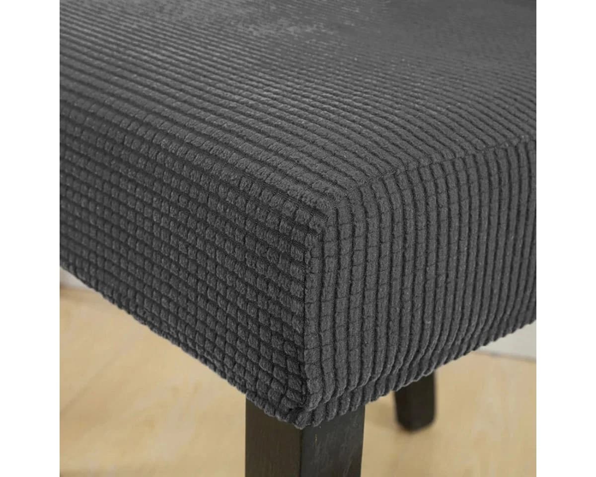 Melody Stuhlhusse Grau Universal Stretch Stuhlbezug - Bild 3