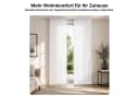 Melody Schiebegardine 2er-Set blickdicht mit Klettband Weiss Bild 1
