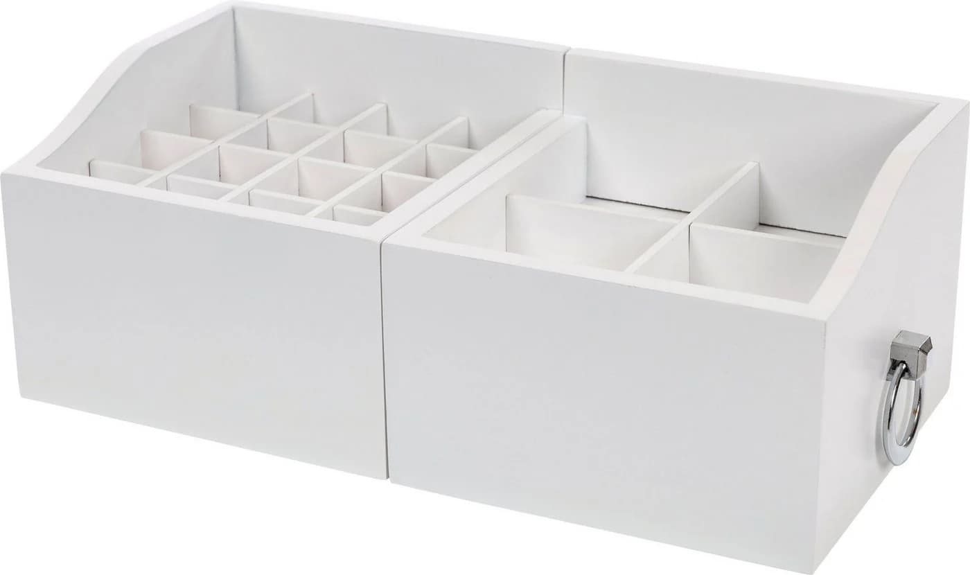 MYFLAIR Kosmetikbox "Marlisa" Schwarz/Weiß ausziehbar - Bild 4