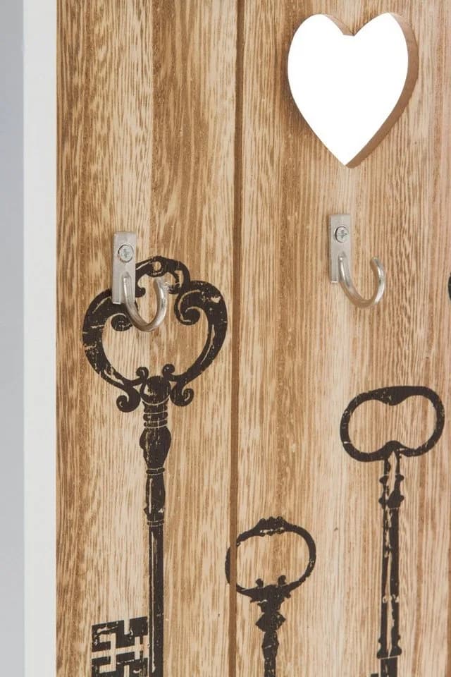 Myflair Schlüsselkasten Saltrass Weiß mit 3 Haken - Bild 3