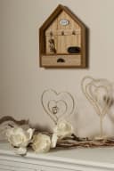 MYFLAIR Schlüsselkasten Sylke Braun MDF mit Haken & Schublade Bild 1