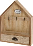 MYFLAIR Schlüsselkasten Sylke Braun MDF mit Haken & Schublade Bild 2