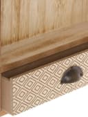 MYFLAIR Schlüsselkasten Sylke Braun MDF mit Haken & Schublade Bild 5