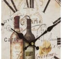Myflair Wanduhr Vino Weinflasche Shabby Chic Cremeweiß Bild 1