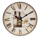 Myflair Wanduhr Vino Weinflasche Shabby Chic Cremeweiß Bild 2