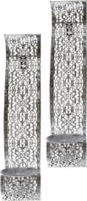 Home affaire Wandkerzenhalter Nandi Set 2-teilig Weiß Metall Bild 1