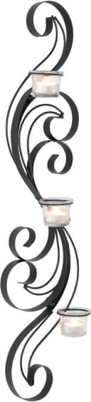 Home affaire Wandkerzenhalter Hana Schwarz Metall Landhaus Bild 1