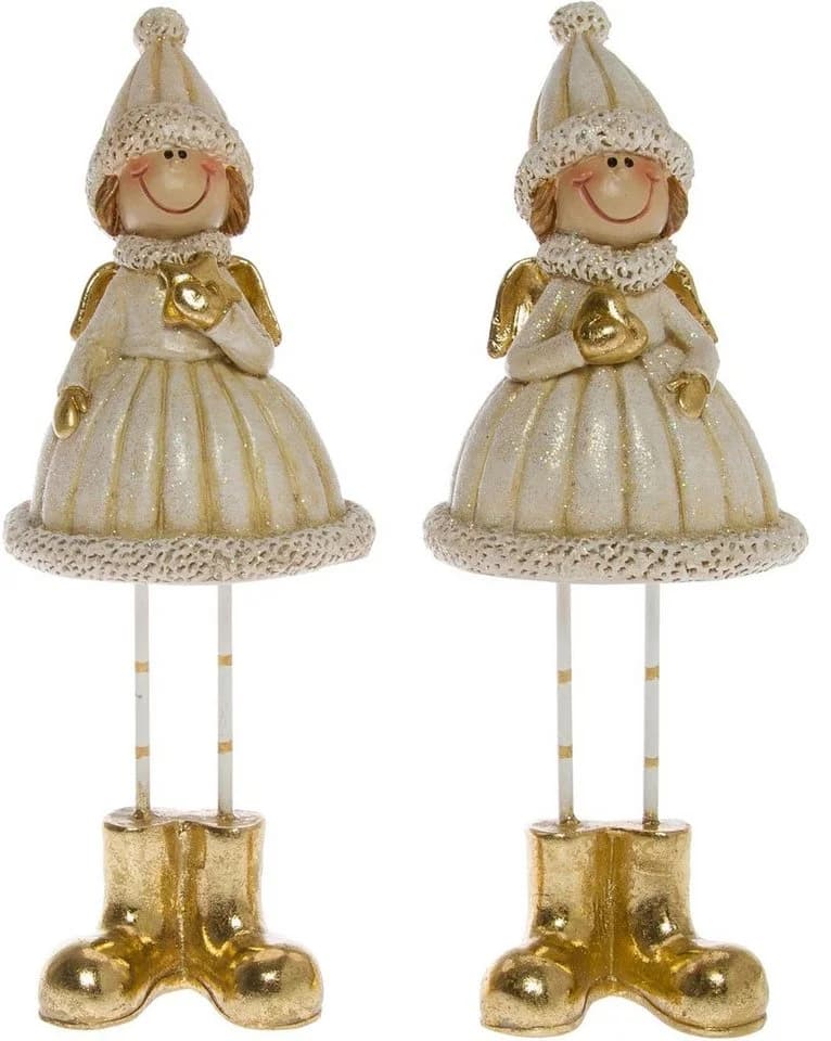 Myflair Weihnachtsfigur Winterkinder Set 2 St. Beige/Gold - Bild 2