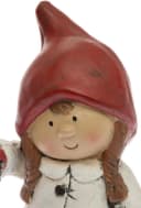 Myflair Weihnachtsfigur Winterkind mit Laterne, Steingut, rot/weiß Bild 1