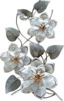 Myflair Möbel & Accessoires Wandbild Blumen Silber/Weiß Bild 2