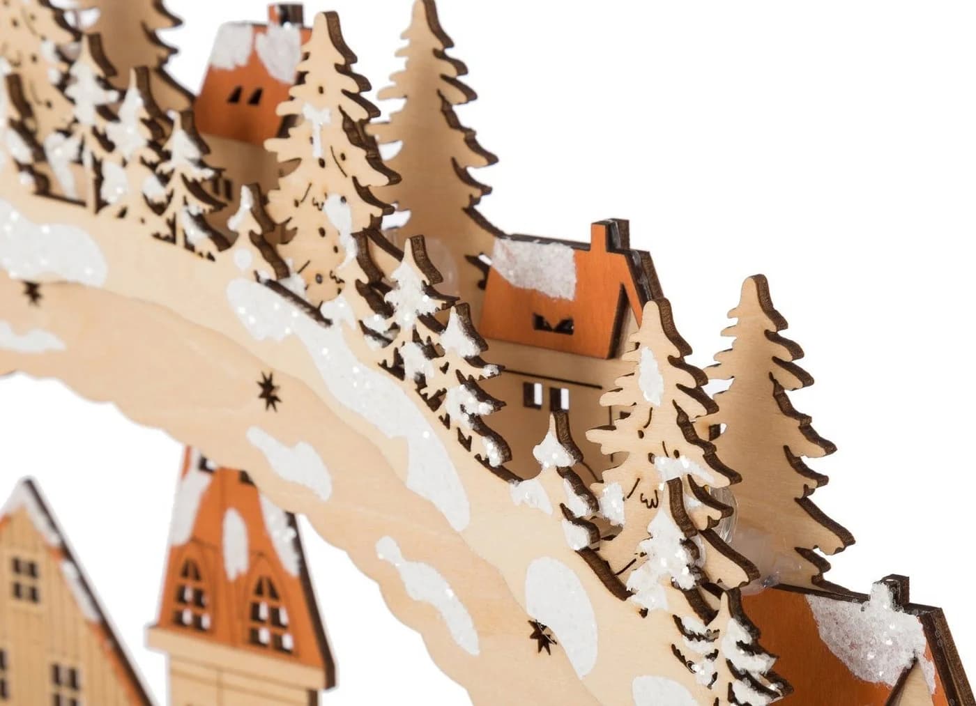 Myflair LED Schwibbogen Weihnachtsdeko Beige Holzwerkstoff - Bild 3