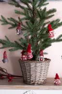 Myflair Möbel & Accessoires Weihnachtsfigur Wollwichtel Baumhänger Rot Bild 4