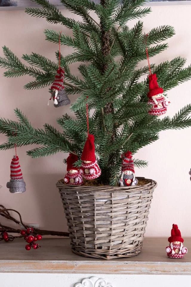 Myflair Möbel & Accessoires Weihnachtsfigur Wollwichtel Baumhänger Rot - Bild 4