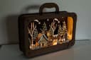 Myflair Möbel & Accessoires Dekoobjekt Koffer mit LED-Dekoration, Weihnachtsdeko aus Holz Bild 4