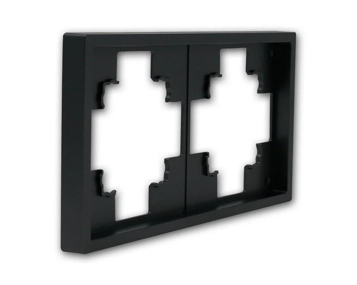 McPower Rahmen 2-fach SHALLOW anthrazit