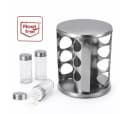 Topanbieter999 Gewürzregal Set 12 Gläser drehbar silber Bild 4