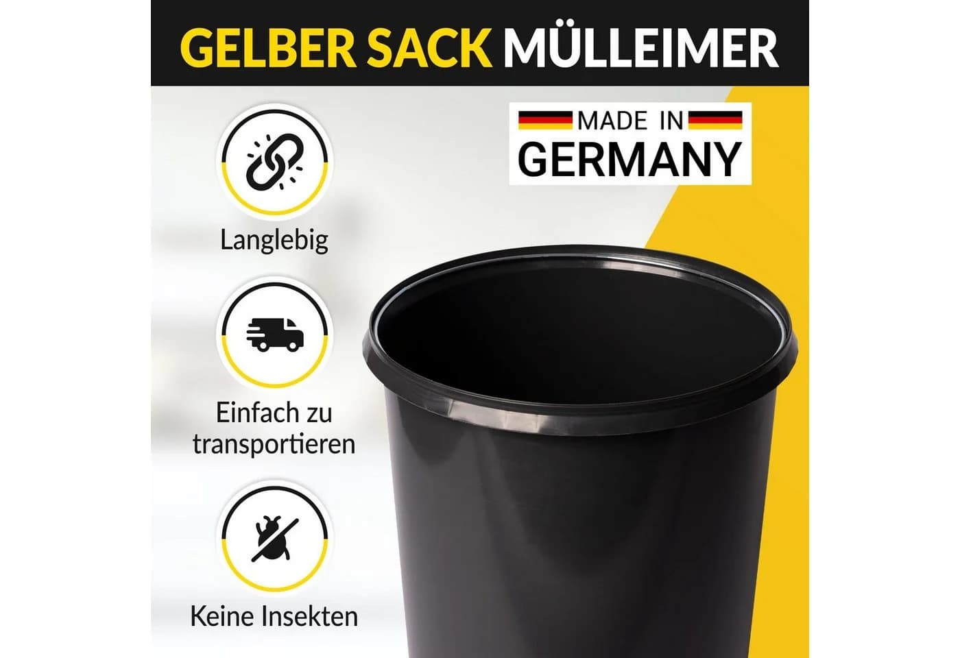 Topanbieter999 Müllsackständer Gelber Sack Eimer Grün - Bild 3