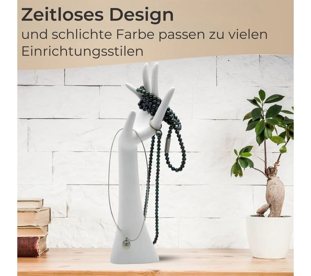Topanbieter999 Schmuckständer Schmuckhand Weiß Design - Bild 5