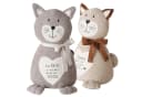 Topanbieter999 Türstopper 2er Set Katze Maunzi Beige Grau Bild 2