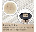 Topanbieter999 Kerzenständer 3er Set Schwarz/Braun Holz Metall Bild 4